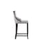 Manhattan Comfort Emperor Faux Leather Barstool in Light Grey- Set of 3 3-BS008-LG - alternate 2